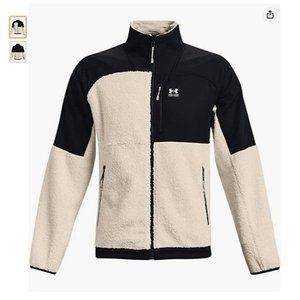 Under Armour Men's Mission Boucle Swacket Sz S black and cream